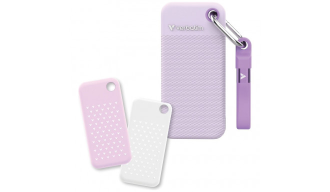 Verbatim Pocket SSD 2TB USB-C 3.2 gen.2 valge-lilla väline ketas 32323