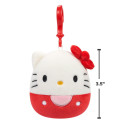 SQUISHMALLOWS HELLO KITTY W20 klipsiga pehme mänguasi, 8 cm