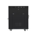 Lanberg põrandal seisev 19" 15U 600x800 must klaasuksega rack-kapp LCD V2