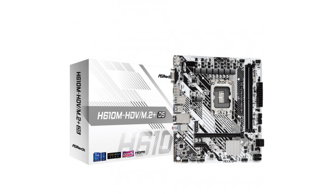 Asrock H610M-HDV/M.2+ D5 Intel H610 LGA 1700 micro ATX