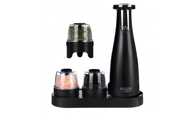 Adler AD 4449B elektriline soola ja pipra veskik - USB