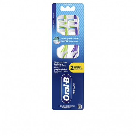 ORAL-B PROCLEAN ELIMINA PLACA cepillo dental 40 #medio 2 u