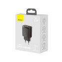 CHARGER USB A C 20W BLACK