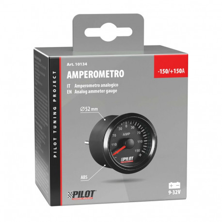 Ampermeeter 52cm, must