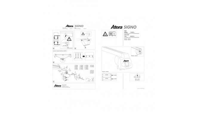 Katuseraam alumiinium MOKKA,TRAX 12-
