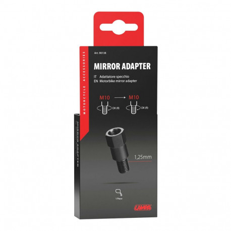 Adapter peeglile 10mm-10mm parem keere