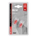 Pirnid 2tk.1 LED, B8,5D punane