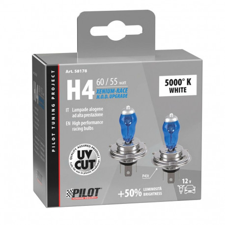 H4 12V 60/55W 2tk 5000K P43t XENIUM BLUE