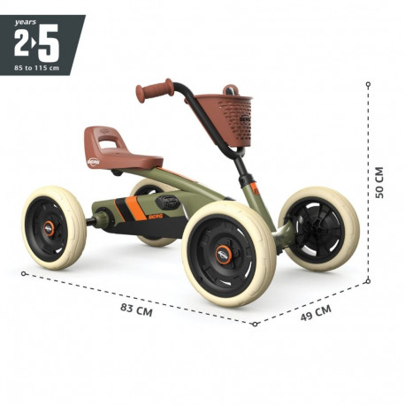 Laste pedaalidega kart Berg Buzzy Retro Green