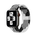 Braided Fabric Bracelet Strap Fabric Band for Apple Watch 38 / 40 / 41 mm - Black and White