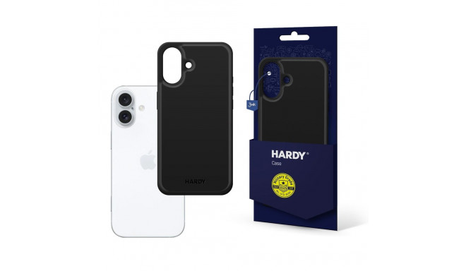 3mk Hardy Apple Silky Leather MagCase for Apple iPhone 16 Plus - Black