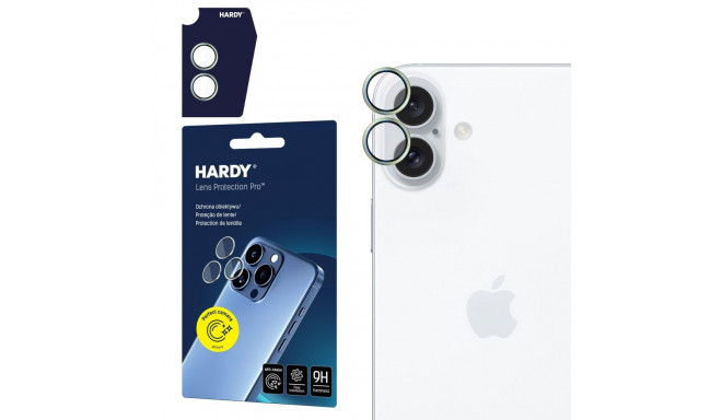 3mk HARDY Lens Protection Pro Glass for Apple iPhone 16 / 16 Plus - Green