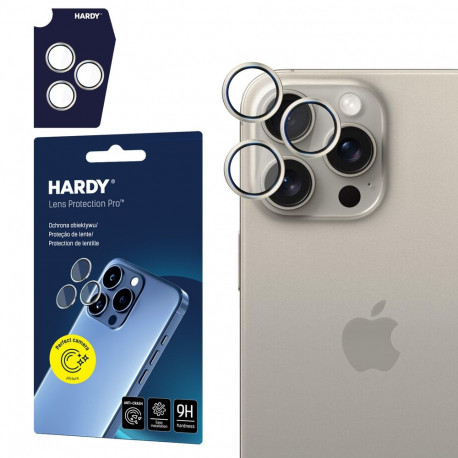 3mk HARDY Lens Protection Pro Glass for Apple iPhone 15 Pro - Beige