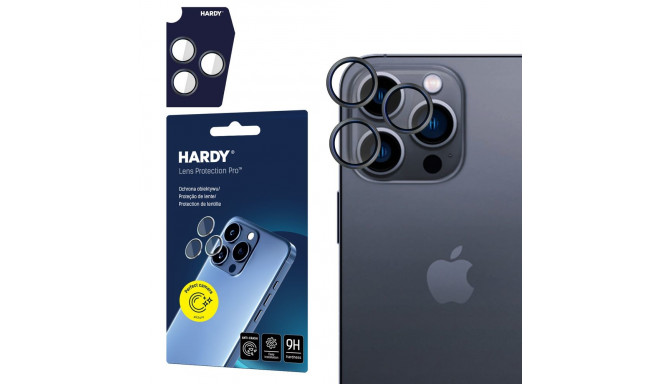 3mk HARDY Lens Protection Pro Glass for Apple iPhone 15 Pro - Black