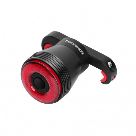 Rockbros Q5 Rear Bike Light with Intelligent Stop System - Black