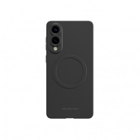 AmazingThing Minimal Air Case with Magnetic Ring for Samsung Galaxy S25 Edge - Black