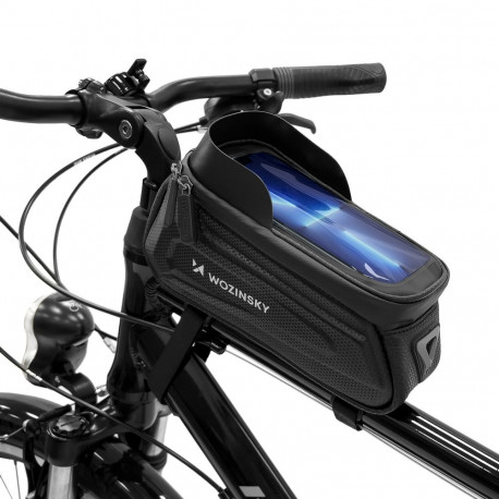 Wozinsky Bike Frame Bag with Phone Case 1.7L Black (WBB28BK)