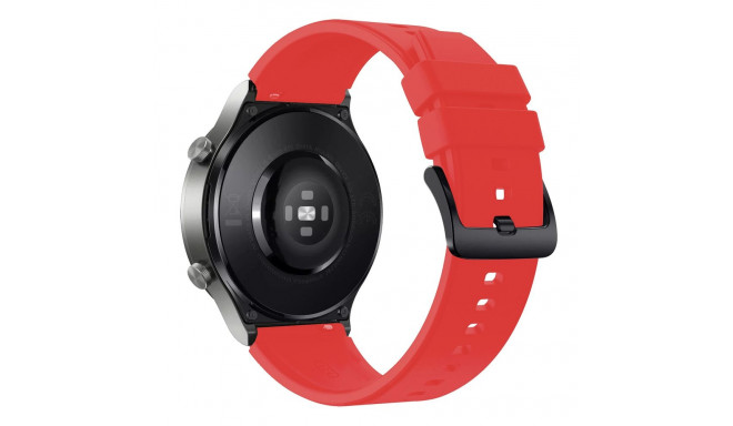 Silicone Strap for Huawei Watch GT 2 / 3 / 4 / 2 Pro / 3 Pro / 4 Pro / GT 2e - Red
