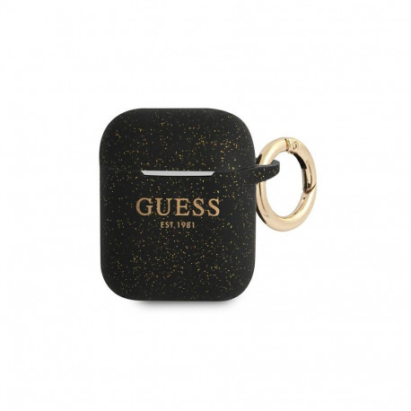 Guess GUA2SGGEK AirPods cover black/black Silicone Glitter