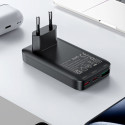 Acefast A100 65W GaN 2 USB-C+ USB-A Charger Ultra Slim - Black