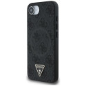 Guess 4G Ring Triangle Logo MagSafe case for iPhone 16e - black
