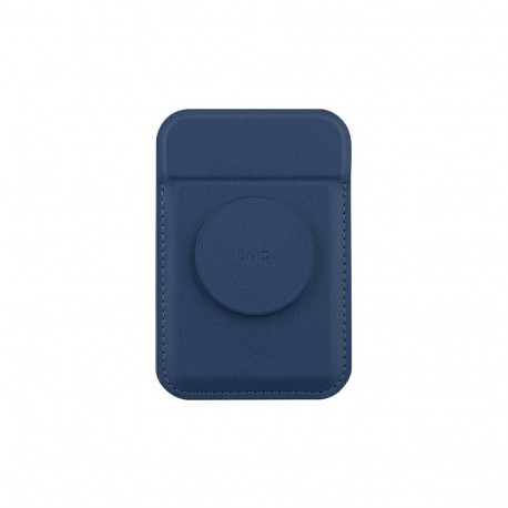 Uniq Flixa magnetic card wallet with stand navy blue