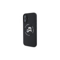 Karl Lagerfeld KLHMP16SSKCHTCK iPhone 16 6.1" black/black hardcase Silicone Karl&Choupette 
