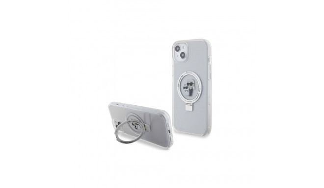 Karl Lagerfeld KLHMP15MHMRSKCH iPhone 15 Plus / 14 Plus 6.7" white/white hardcase Ring Stand Ka