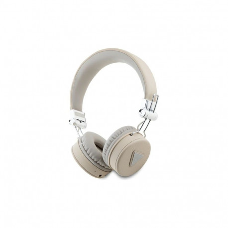 Guess Bluetooth on-ear headphones ENC GUBH70PGTSPSE beige/beige Grained Classic Round Shape