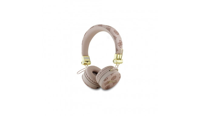 Guess Bluetooth ENC GUBH70EPOSMW Brown/Brown Peony Script Round Shape Headphones