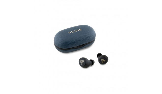 Guess Bluetooth headphones GUTWSPGTSPSB TWS + docking station blue/blue Grained Classic Logo