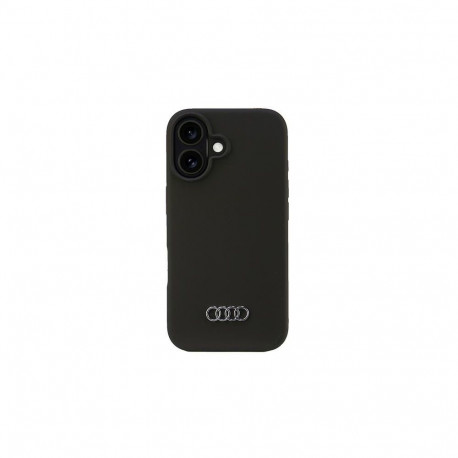Audi Silicone Case iPhone 16 6.1" black/black hardcase AU-LSRIP16-Q3/D1-BK