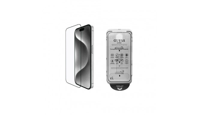 Guess Screen Protector 2.5D Outline Tempered Glass for iPhone 16 Pro