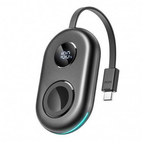 Joyroom JR-W09 3W Wireless Charging Power Bank with USB-C Cable for Apple Watch - Black