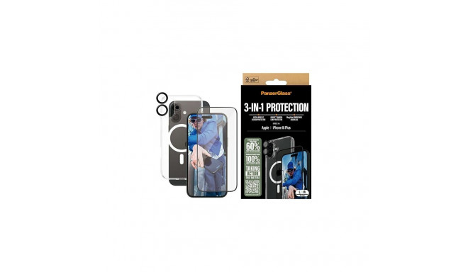 PanzerGlass Bundle 3in1 iPhone 16 Plus 6.7" D3O Hardcase + Screen Protector UWF+ Lens B1293+286