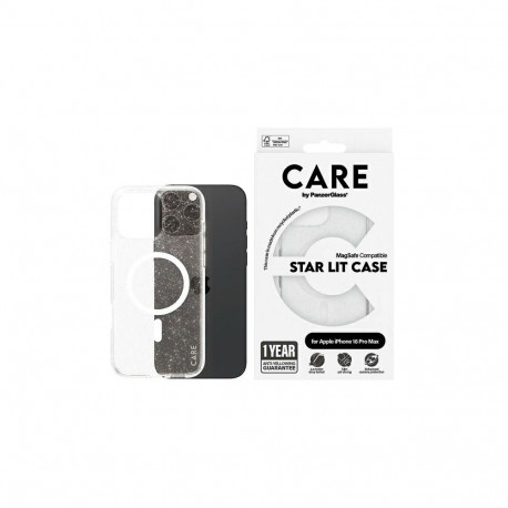 CARE by PanzerGlass Flagship Star Lit Case iPhone 16 Pro Max 6.9" white/white MagSafe 1344
