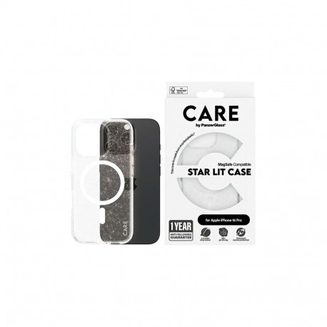 CARE by PanzerGlass Flagship Star Lit Case iPhone 16 Pro 6.3" white/white MagSafe 1342