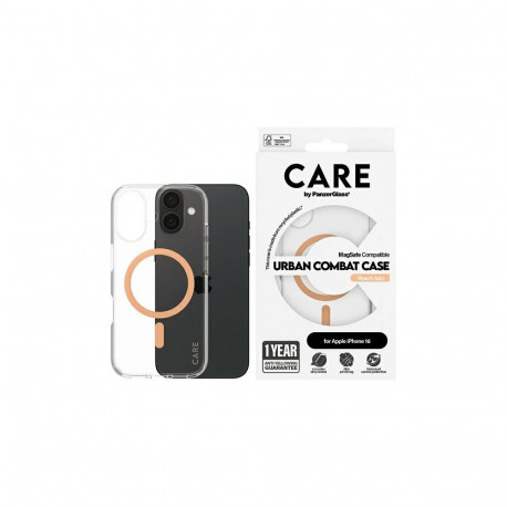 CARE by PanzerGlass Flagship Case iPhone 16 6.1" peach/peachy MagSafe 1373
