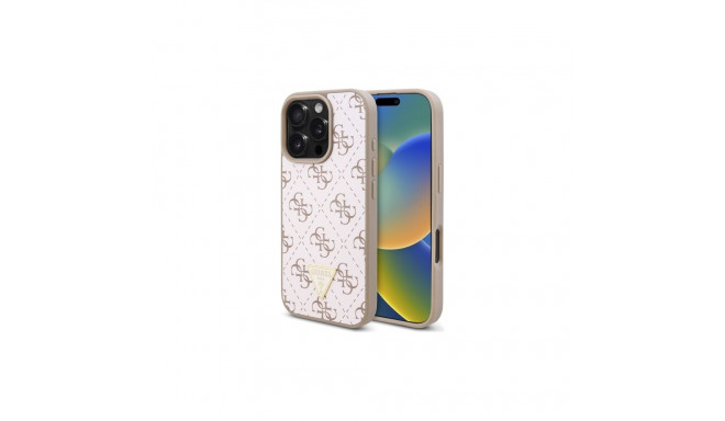 Guess New 4G Triangle Case for iPhone 16 Pro - White