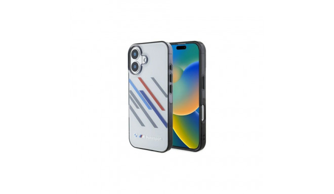 BMW Motosport IML Random Stripes iPhone 16 Case - Gray