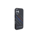 BMW Motosport IML Random Stripes iPhone 16 Plus Case - Black