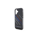 BMW Motosport IML Random Stripes iPhone 16 Plus Case - Black