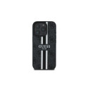 Guess 4G Printed Stripes MagSafe case for iPhone 16 Pro Max - black