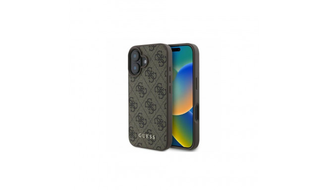 Guess 4G Classic iPhone 16 Case - Brown