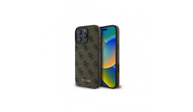 Guess 4G Classic iPhone 16 Pro Case - Brown