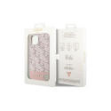Guess GUHMP14SHGCFSEP iPhone 14 6.1" pink/pink hard case GCube Stripes MagSafe