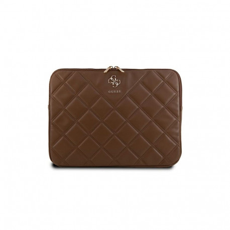 Guess Quilted 4G cover for a 14" laptop - brown