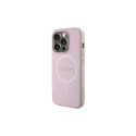 Guess Saffiano MagSafe case for iPhone 15 Pro - pink Guess Saffiano MagSafe case for iPhone 15 Pro - pink