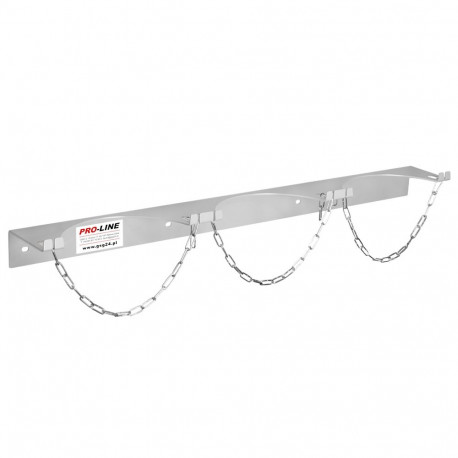 Wall holder for 3 gas cylinders, max. diameter 250 mm PRO-LINE cylinders