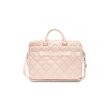 Guess Quilted 4G bag for a 16" laptop - pink Guess Quilted 4G bag for a 16" laptop - pink